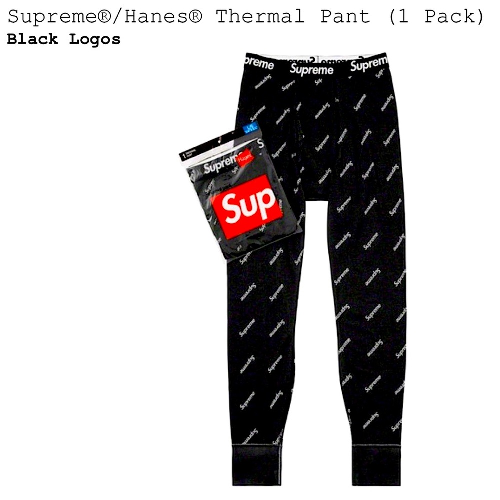Supreme Hanes Thermal Pants‎ (1 Pack)🆕